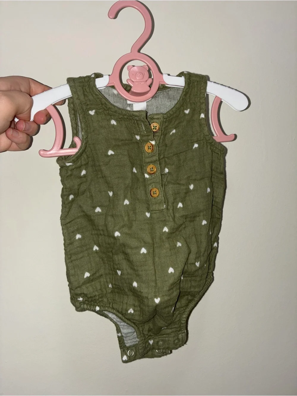 Girls' Pink Ice Cream One-Piece Romper - Unbranded